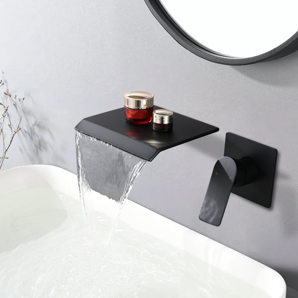 Wall-mount-waterfall-tub-faucet | Wayfair